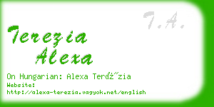 terezia alexa business card